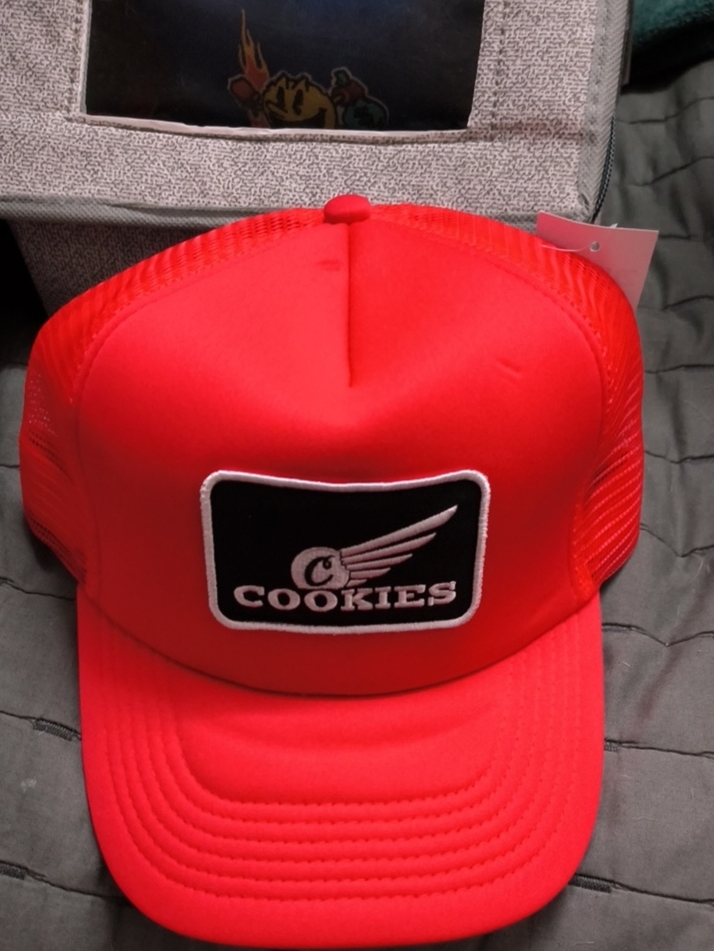 Red 'Cookies' Trucker Hat Brand New Never Worn